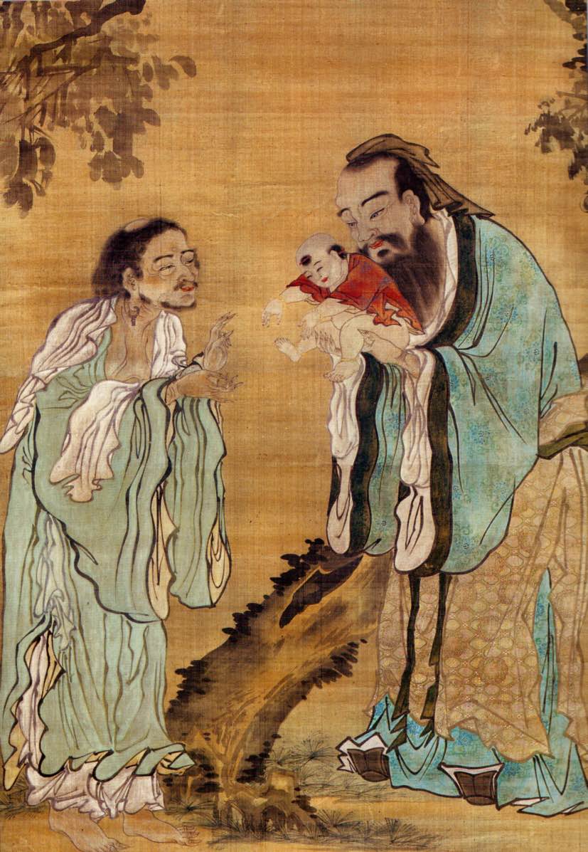 Konfuzius, Laozi und Buddha